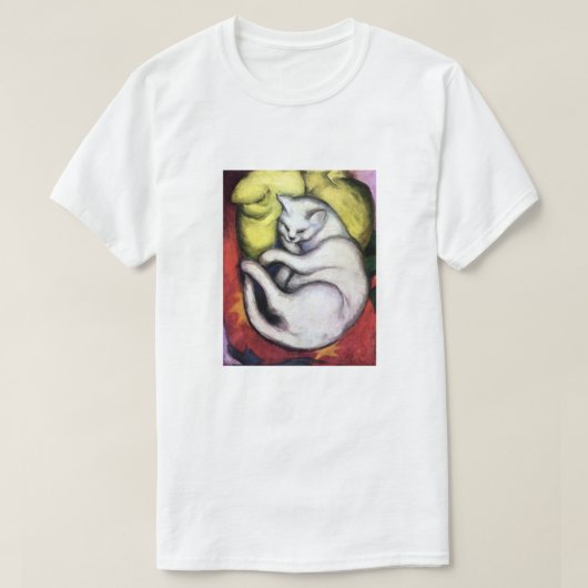 White cat, Franz Marc T-shirt (Design voorkant)