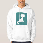 White Cat Hoodie (Voorkant)