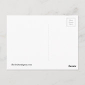 White Cat in Profile Briefkaart (Achterkant)