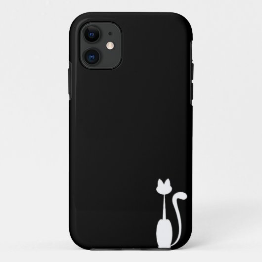 White Cat Iphone 5 Barely Daar Hoesje (Achterkant)