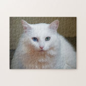 White Cat Jigzaag Puzzle Legpuzzel (Horizontaal)