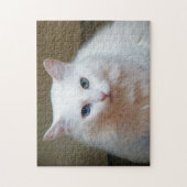 White Cat Jigzaag Puzzle Legpuzzel (Verticaal)