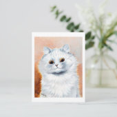 White Cat, Louis Wain Briefkaart (Staand voorkant)