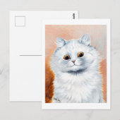 White Cat, Louis Wain Briefkaart (Voorkant / Achterkant)