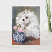 White Cat Louis Wain Kaart (Voorkant)