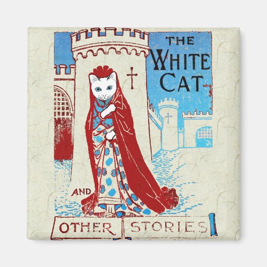 White Cat Magnet (Voorkant)