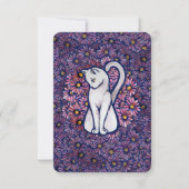 White Cat Mauve Daisies (Voorkant)