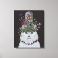 White Cat met Butterfly Bell Jar