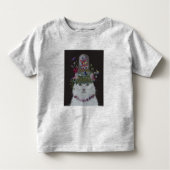 White Cat met Butterfly Bell Jar Kinder Shirts (Voorkant)