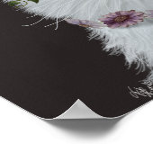 White Cat met Butterfly Bell Jar Poster (Hoek)