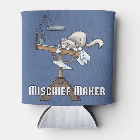 White Cat Mischief Maker-Koelbox Blikjeskoeler (Voorkant)