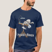 White Cat Mischief Maker T-Shirt (Voorkant)