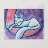 White Cat Moon                                     Briefkaart (Voorkant)