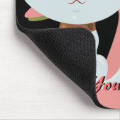 White Cat Mousepad Muismat (Hoek)