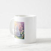 White Cat Mug – You Are Safe Here Koffiemok (Voorkant links)