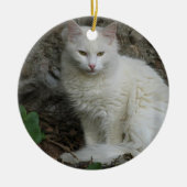 White Cat Ornament (Voorkant)