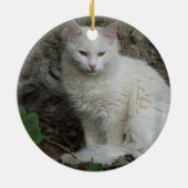 White Cat Ornament (Achterkant)
