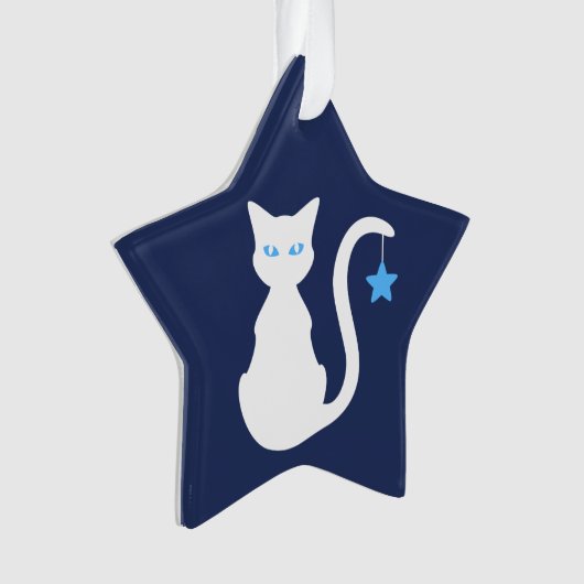 White Cat Ornament (voorkant)
