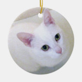 White Cat Ornament (Voorkant)