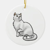 White Cat Ornament (Voorkant)