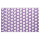 White Cat Pattern | Paars Stof (Fat Quarter)