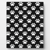 White Cat Paws and Claws Pattern Print Fotoplaat (Voorkant)