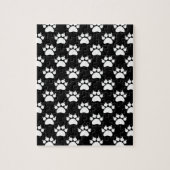 White Cat Paws and Claws Pattern Print Legpuzzel (Verticaal)
