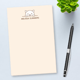 White Cat Peking boven Custom Name EP Post-it® Notes