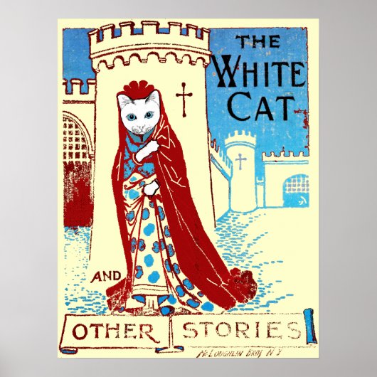White Cat Print (Voorkant)