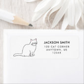 White Cat retouradres-etiket Etiket (Insitu)