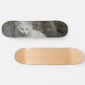 White Cat Skateboard (Horizontaal)