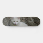 White Cat Skateboard (Horizontaal)