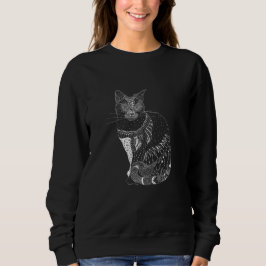White Cat Sweatshirt