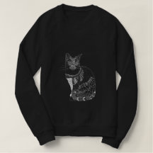 White Cat Sweatshirt