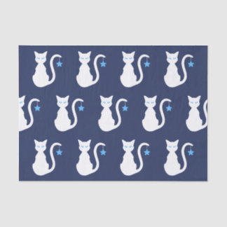 White Cat Tissue Paper Tissuepapier