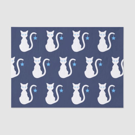 White Cat Tissue Paper Tissuepapier (Voorkant)