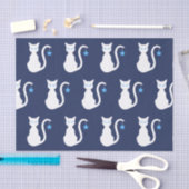 White Cat Tissue Paper Tissuepapier (Craft)