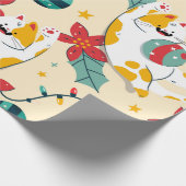 White Cats Wrapping Paper Cadeaupapier (Hoek)