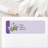 White Cattleya Orchids Etiket (Insitu)
