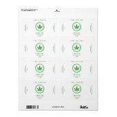 White CBD Oil Labels (Full Sheet)