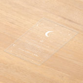 White Celestial Arched Wedding Invitation Acryl Uitnodigingen (Laagn)