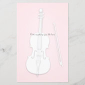 White Cello Custom Color Concert Program Insert (Achterkant)