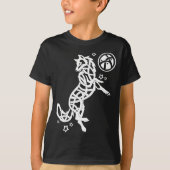 White Celtic Tribal Wolf T-shirt (Voorkant)