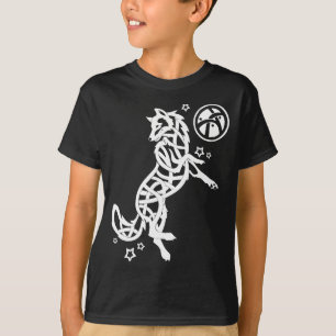 White Celtic Tribal Wolf T-shirt