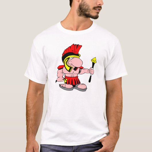 White centurian Sparton Roman T-shirt (Voorkant)