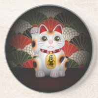 White Ceramic Maneki Neko