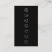 White Chakras Meditation Visitekaartje (Voorkant)