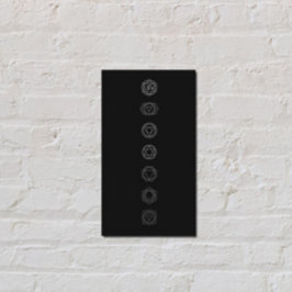 White Chakras Meditation Visitekaartje