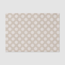 White Chalk Polka Dot Print Tissue Paper Tissuepapier