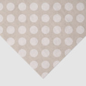 White Chalk Polka Dot Print Tissue Paper Tissuepapier (Detail)